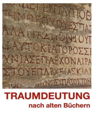 cover image of Traumdeutung nach alten Büchern